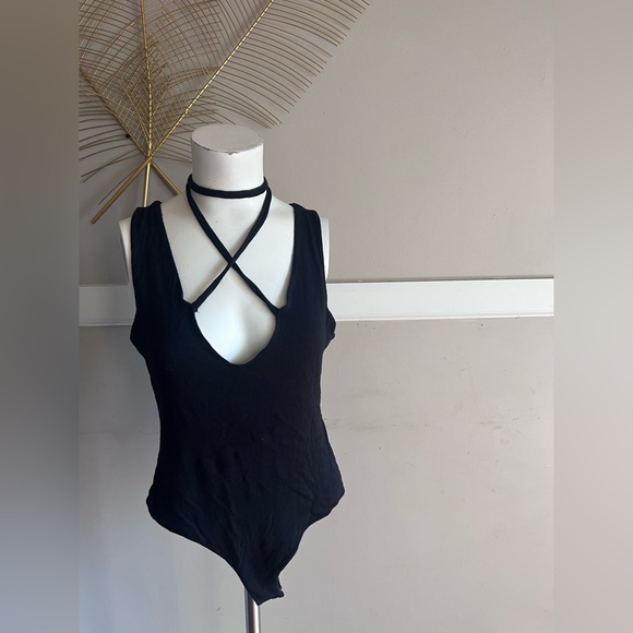 Tops - Black Halter Neck Women Top